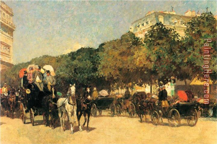 childe hassam The Day of The Grand Prize 2